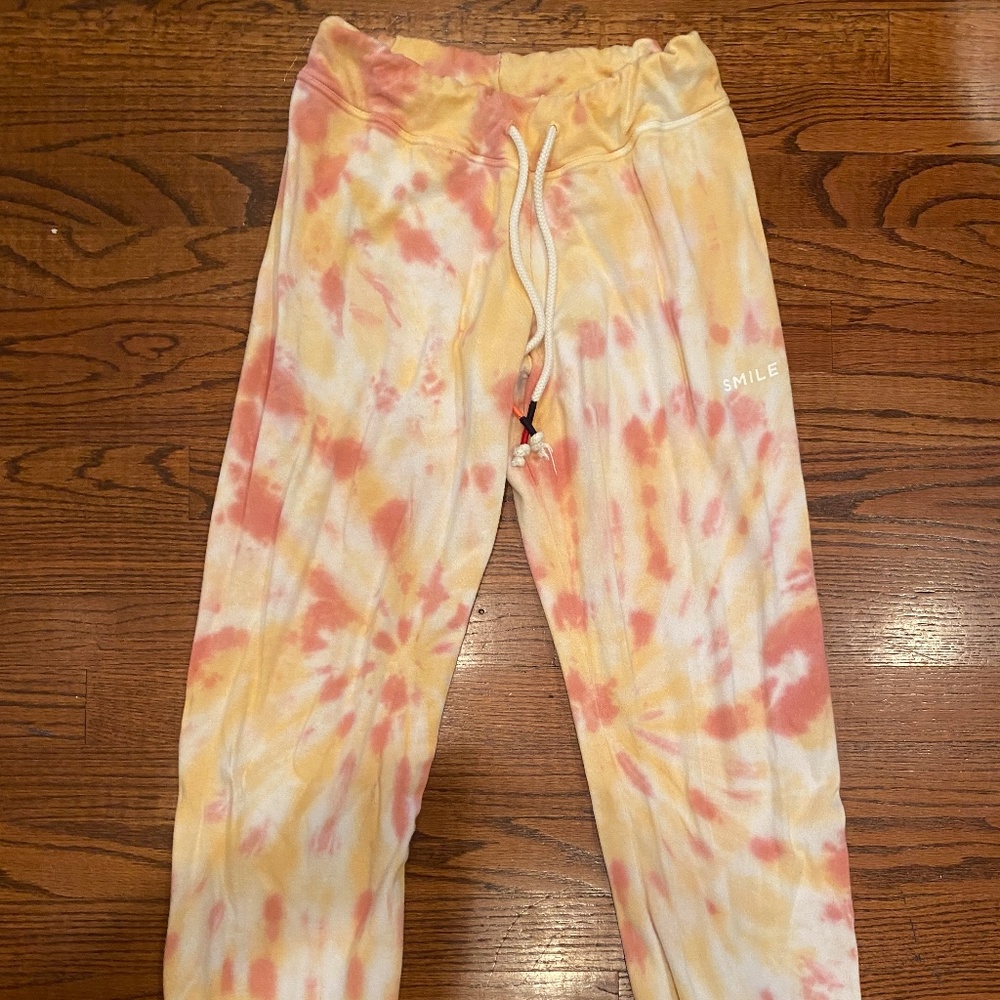 Sundry Smile Tie Dye Basic Sweatpants
